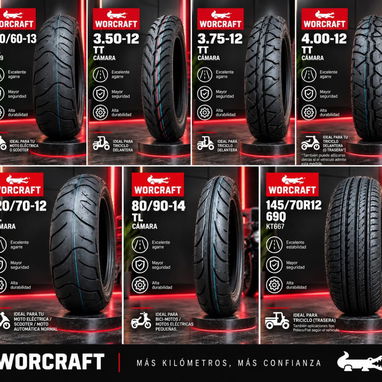 🛞 VENTA DE GOMAS Y NEUMÁTICOS 🛞 Gomas nuevas para motos eléctricas, scooters, motos automáticas, triciclos y bici-moto - 4/8