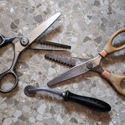 Venta de tijeras para sastres y costureras , Rueda de marcado para telas y pieles - Img 55076746