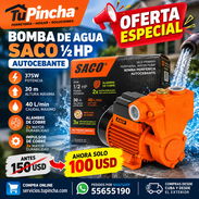BOMBA DE AGUA SACO ½ HP AUTOCEBANTE – ¡APROVECHA ESTA OFERTA! - Img 58010288