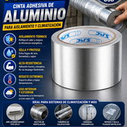 ‼️CINTA ADHESIVA DE ALUMINIO PARA CLIMATIZACIÓN Y AISLAMIENTO‼️ - Img 55517021