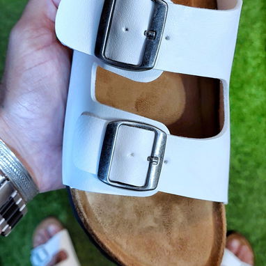 Sandalias Blancas para Hombre. Sandalias Practicas. Camisa y Pantalon Blanco de Lino 52465450 - Img 102541117