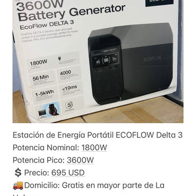 Estaciones de energía EcoFlow. NUEVO. ENTREGA INMEDIATA. - 2/5
