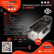 🥩 62🥩 FREIDORA ELÉCTRICA DE ACEITE 3 LITROS. ENTREGA GRATIS FACTURA Y GARANTÍA DE 1 AÑO. TLF 54833699 - Img 50467788
