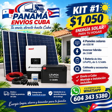 KIT PANELES SOLARES PARA TODA CUBA INSTALACION INCLUIDA - 2/5