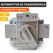 Interruptor de transferencia automática dual 2P – 63A – 110V - Img 56961174