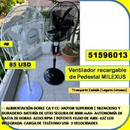 QB-926 Ventilador recargable de Pedestal MILEXUS 85 USD . ..51596013... Transporte lugares cercanos - Img 57723569