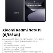 Xiaomi Redmi Note 15 (6/128GB). Incluye cable y cargador. - Img 56983661