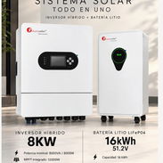 KIT SOLAR FELICITY SOLAR,INVERSOR DE 8KW CON BATERIA DE 16K - Con garantía - Img 58479262