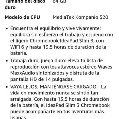 💻 Lenovo IdeaPad Slim 3 Chromebook – 💰$150 USD - 5/6