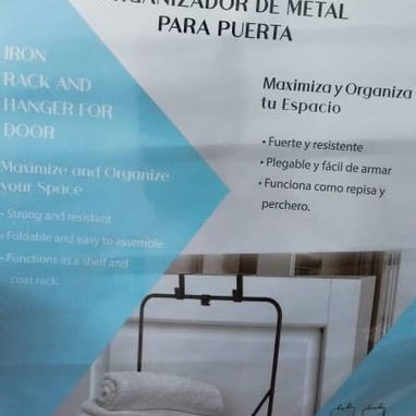 Tendedero metálico Plegable para colgar detrás de la puerta 🍂 - Img 122529736