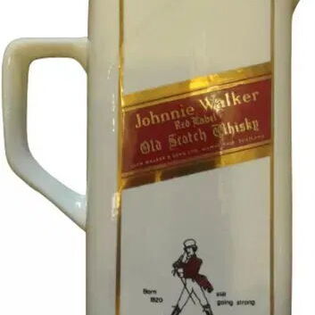 JARRA DE CERÁMICA ESMALTADA ORIGINAL DE "JHONNIE WALKER RED LABEL" OLD SCOTCH WHISKY - Img 102266586
