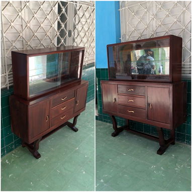 ⚜️ Aparador Vitrina antiguo restaurado • Entrega incluida 🚛 - Img 124256516