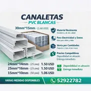 Canaletas plásticas. Medidas medianas y pequeñas. Para instalaciones eléctrica - Img 56878319