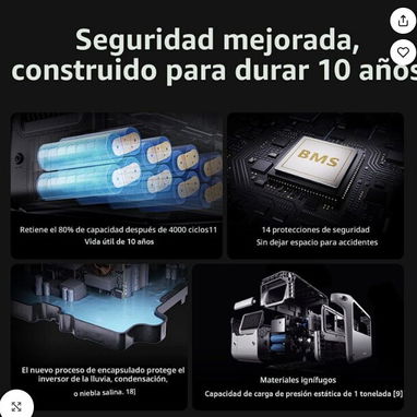 DJI Power 1000 V2 Estación de Energía Portátil 1024Wh LFP, 2600W, Carga Rápida, UPS y USB-C 140W - 5/5