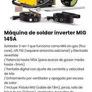 Máquina de soldar inverter MIG 145A. Nueva - Img 50132715