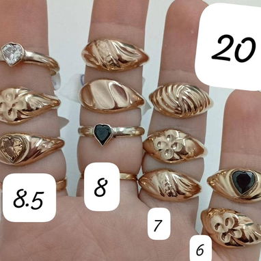 Anillos troquelados Oro. LM joyería. Garantía y comprobante de venta. Mensajería disponible - Img 118410237