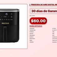 FREIDORA DE AIRE DIGITAL MILEXUS 4.2 LITROS . - Img 57007351