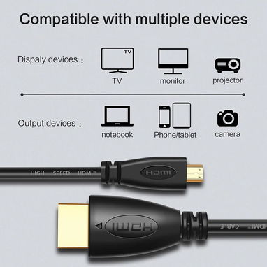 🔌 Cable Micro HDMI a HDMI 4K 🎥 | Alta Definición 📺 para Cámaras, Tablets, Proyectores y Más -- 🎥 5.887.23.60 🎥 - Img 104522630