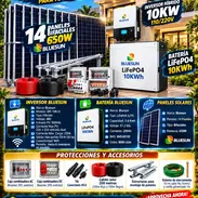 ☀️ CON 14 PANELES ☀️ KIT SOLAR COMPLETO BLUESUN 10KW INVERSOR / BATERÍA 10KWH / 14 P.SOLARES 650W. 📲 54833699 - Img 57877821