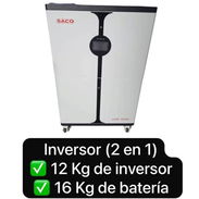 INVERSOR SACO (2 en 1) INVERSOR DE 12 KW y BATERÍA DE 16KW IDEAL PAR CASAS Y NEGOCIOS - Img 57303744