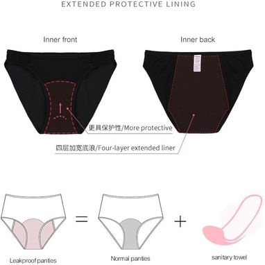 Braga blumer menstrual ropa interior femenina menstrual o para la incontinencia urinaria - Img 118655466