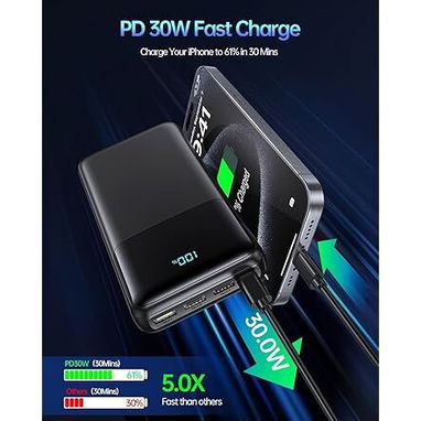 POWER BANK SEAISTAR 50000MAH USB-C PD 30W CARGA RÁPIDA ENVÍO DISPONIBLE + GARANTÍA - Img 127990619