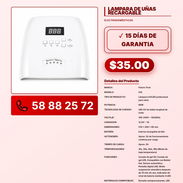 LAMPARA DE UÑAS RECARGABLE VPT -0244 - Img 57842773