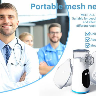 Nebulizador portátil inalámbrico para toda la familia.  50 USD - 3/9