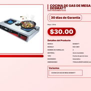 COCINA DE GAS DE MESA DESMATT . - Img 57556345