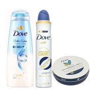 DOVE, SHAMPOO HIDRATACION, DESODORANTE SPRAY  Y CREMA PARA CARA Y CUERPO - Img 53666389