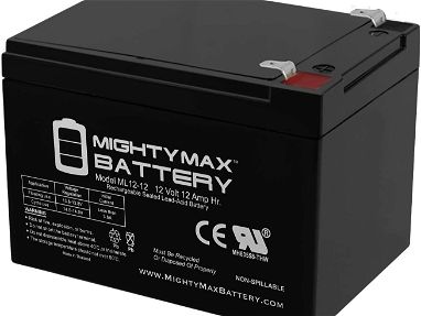 12 V 12 Ah F2 Scooter Batería sustituye a la batería Panasonic LC-RA1212P – Mighty Max marca producto   53828661 - Img 66661087