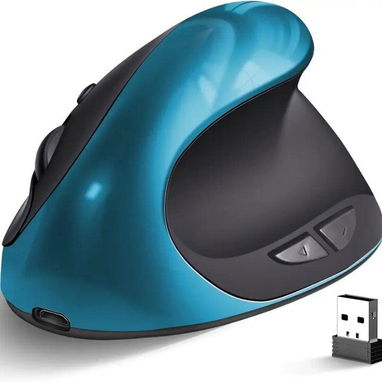 🖱💜 Mouse Ergonómico Vertical Inalámbrico – Recargable & Estilizado - Img 102146750