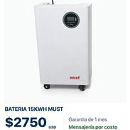 🔋 Batería Must de 15 kWh | Almacenamiento para tu sistema de energía ⚡ - Img 58264031