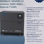 Inversor de 3 con batería de 7 kwh de respaldo, Infinity solar, Solo 110 v - Img 57774080