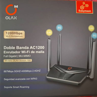📡 OLAX Scorpio X60 – Router Wi-Fi AC1200. Nuevos en sus cajas selladas. - 2/6
