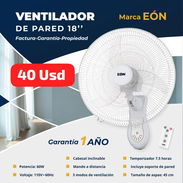 Ventilador de Pared 18" Eon con control remoto - Img 51062377