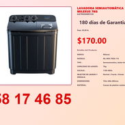 LAVADORA SEMIAUTOMÁTICA MILEXUS 7KG - Img 54823367