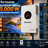 *INVERSOR SOLAR HUMSIENK* Es bifásico , 110 y 220Vol  8000w - Img 58102156