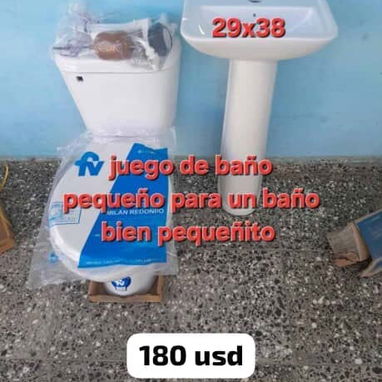 Juego de baños pequeño los precios están en las fotos trabajamos con servicio de mensajería para toda la habana - 6/6