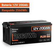 Batería Humsienk Plus LiFePO4 12V 200Ah 2560Wh Para Respaldo En Casa Con BMS 250A - Img 56822925