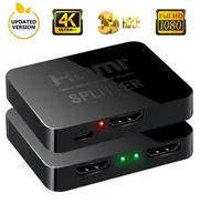 Splitter HDMI 4K Divisor HDMI NUEVO 1x2 Gama Alta | Conecta 2 Pantallas a 1 Salida A ESTRENAR | Resolución 4K Ultra HD - Img 45391171
