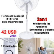 Ventilador recargable blanco de 18" - Img 55266647