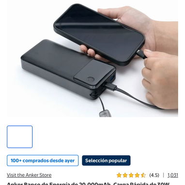 Power Bank 20000mah carga rápida y completa hasta 2/4 veces batería completa - Img 127711535