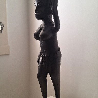Estatua africana de madera (80 cm) - 5/6