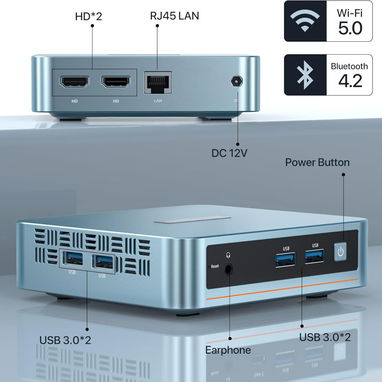 🖥️ Mini PC PELADN W-4 – Intel N5095 / 8GB RAM / 256GB SSD 🖥️ - Img 108348875