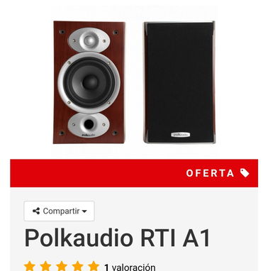 Pareja d Bafles Polk Audio RTi A1 New - Img 49567437