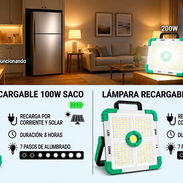 Lámparas Recargables Marca Saco 100w - Img 55982140