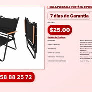 SILLA PLEGABLE PORTÁTIL TIPO CAMPING VPT#-0120 - Img 56826084
