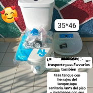 Tasa tanke con sus herrajes del tanke y tapa sanitaria junta del piso y lavamanos con sus herrajes - Img 54105725
