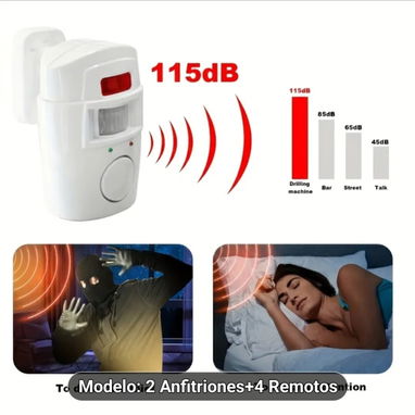 Alarma de Sensor de Movimiento Infrarrojo - Img 124248266